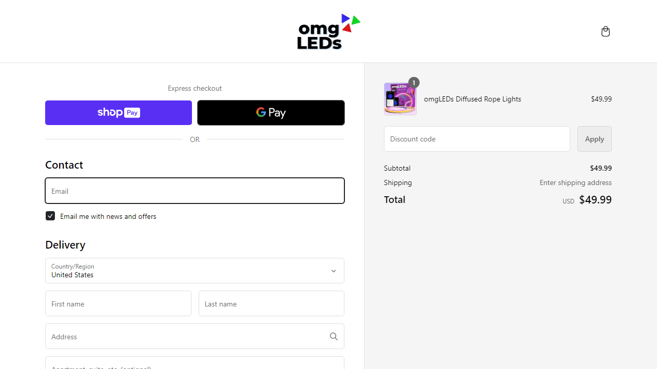 How to apply OmgLEDs coupon code